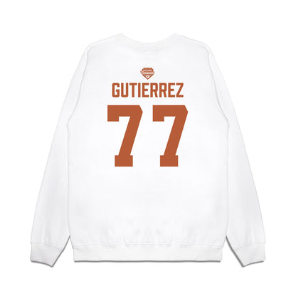 Texas - NCAA Softball : Citlaly Gutierrez - National Champions 2026 Texas State Outline Premium Crewneck Sweatshirt-1
