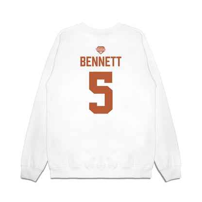 Texas - NCAA Softball : Kaydee Bennett - National Champions 2026 Texas State Outline Premium Crewneck Sweatshirt-1
