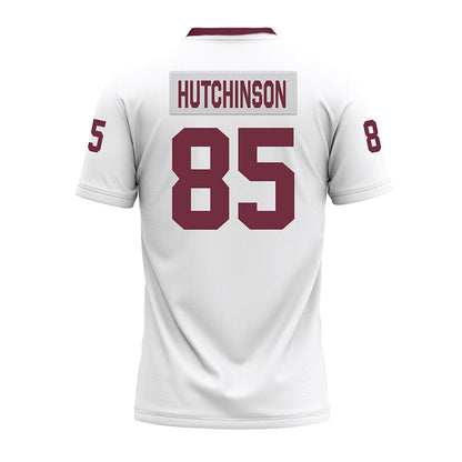 Mississippi State - NCAA Football : Luke Hutchinson - White Premium Football Jersey-1