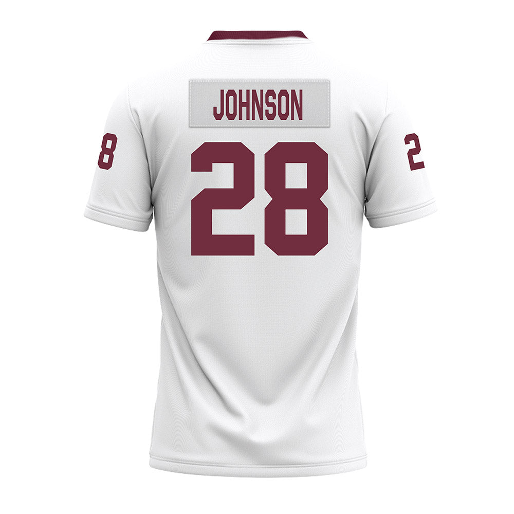 Mississippi State - NCAA Football : Tanner Johnson - White Premium Football Jersey-1