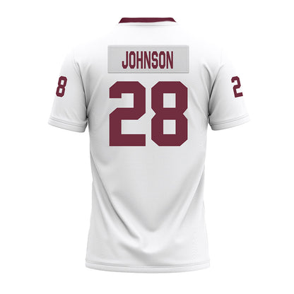 Mississippi State - NCAA Football : Tanner Johnson - White Premium Football Jersey-1