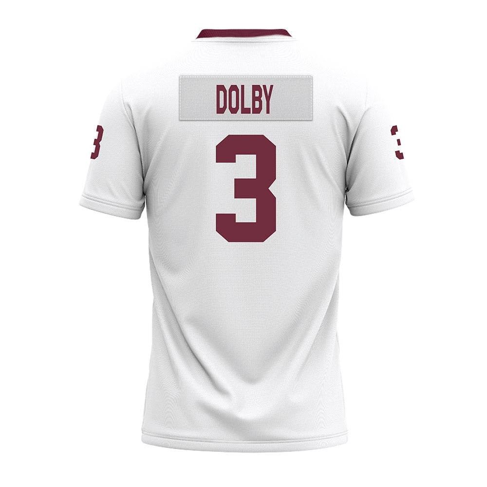Mississippi State - NCAA Football : Kendel Dolby - White Premium Football Jersey-1