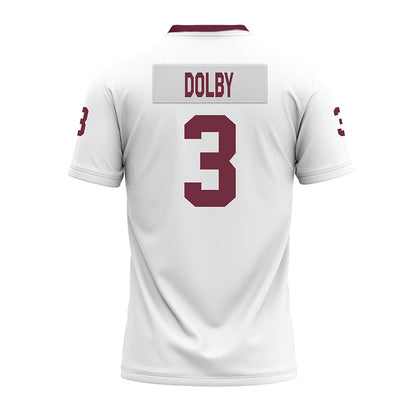 Mississippi State - NCAA Football : Kendel Dolby - White Premium Football Jersey-1