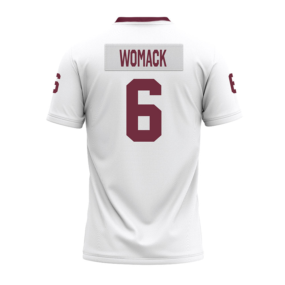Mississippi State - NCAA Football : Bralan Womack - White Premium Football Jersey-1