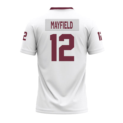 Mississippi State - NCAA Football : Matt Mayfield - White Premium Football Jersey-1