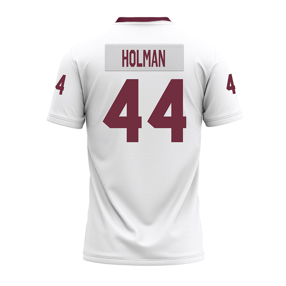 Mississippi State - NCAA Football : Gavin Holman - White Premium Football Jersey-1
