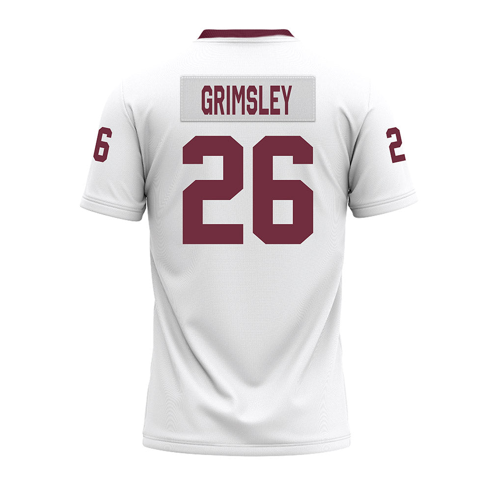 Mississippi State - NCAA Football : Jamroc Grimsley - White Premium Football Jersey-1