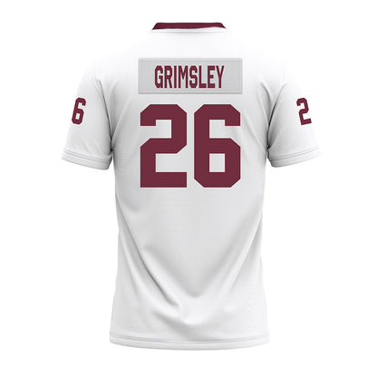 Mississippi State - NCAA Football : Jamroc Grimsley - White Premium Football Jersey-1