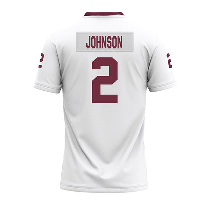 Mississippi State - NCAA Football : Marquis Johnson - White Premium Football Jersey-1