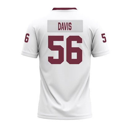 Mississippi State - NCAA Football : Wesley Davis - White Premium Football Jersey-1