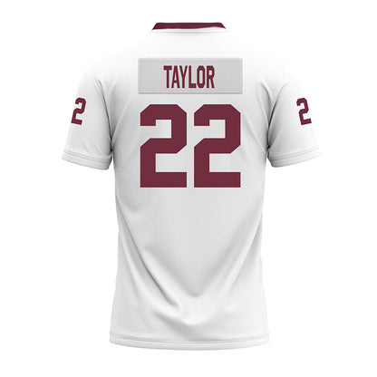 Mississippi State - NCAA Football : Jaiden Taylor - White Premium Football Jersey-1