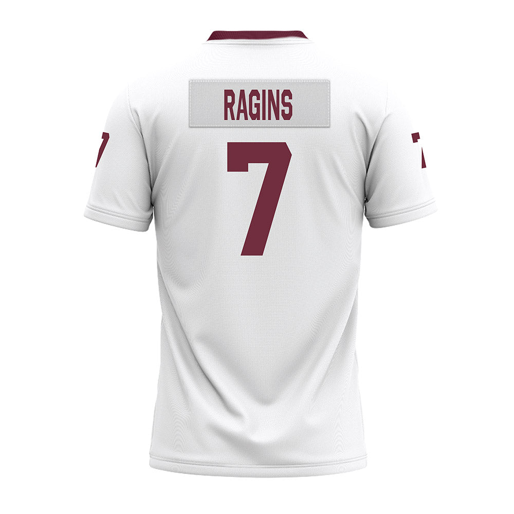 Mississippi State - NCAA Football : Zion Ragins - White Premium Football Jersey-1