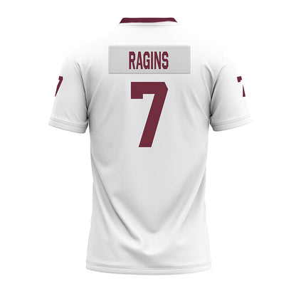 Mississippi State - NCAA Football : Zion Ragins - White Premium Football Jersey-1