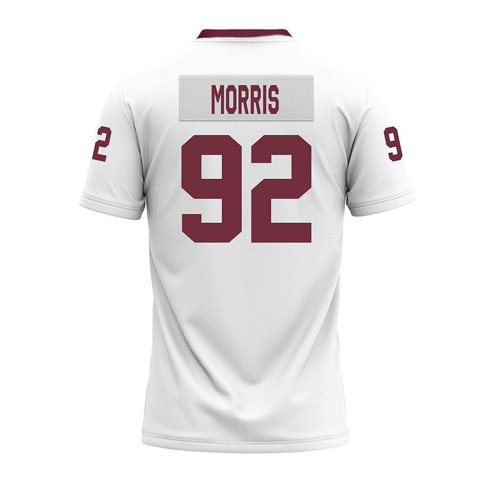 Mississippi State - NCAA Football : Kaleb Morris - White Premium Football Jersey-1