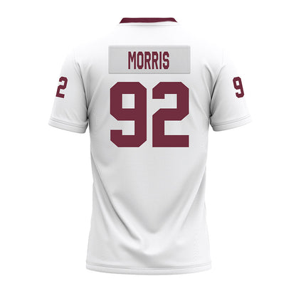Mississippi State - NCAA Football : Kaleb Morris - White Premium Football Jersey-1
