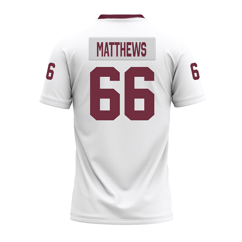 Mississippi State - NCAA Football : Jaelyne Matthews - White Premium Football Jersey-1