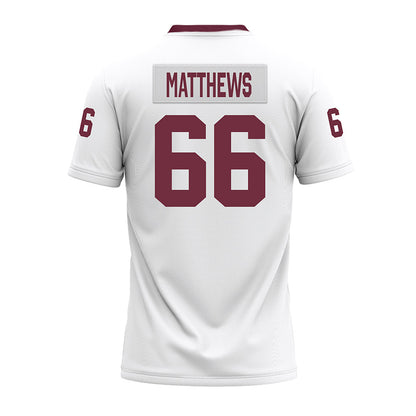 Mississippi State - NCAA Football : Jaelyne Matthews - White Premium Football Jersey-1