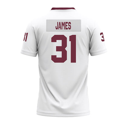 Mississippi State - NCAA Football : Lakendrick James - White Premium Football Jersey-1