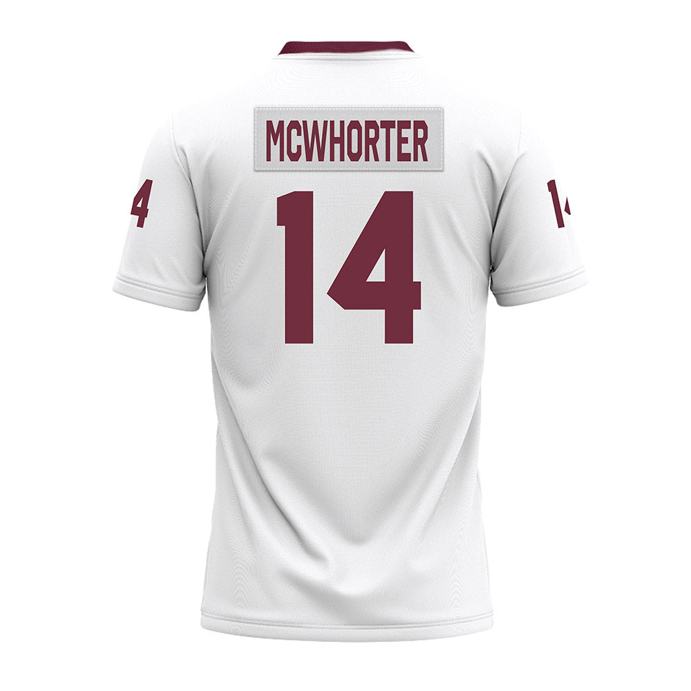 Mississippi State - NCAA Football : Brodie McWhorter - White Premium Football Jersey-1