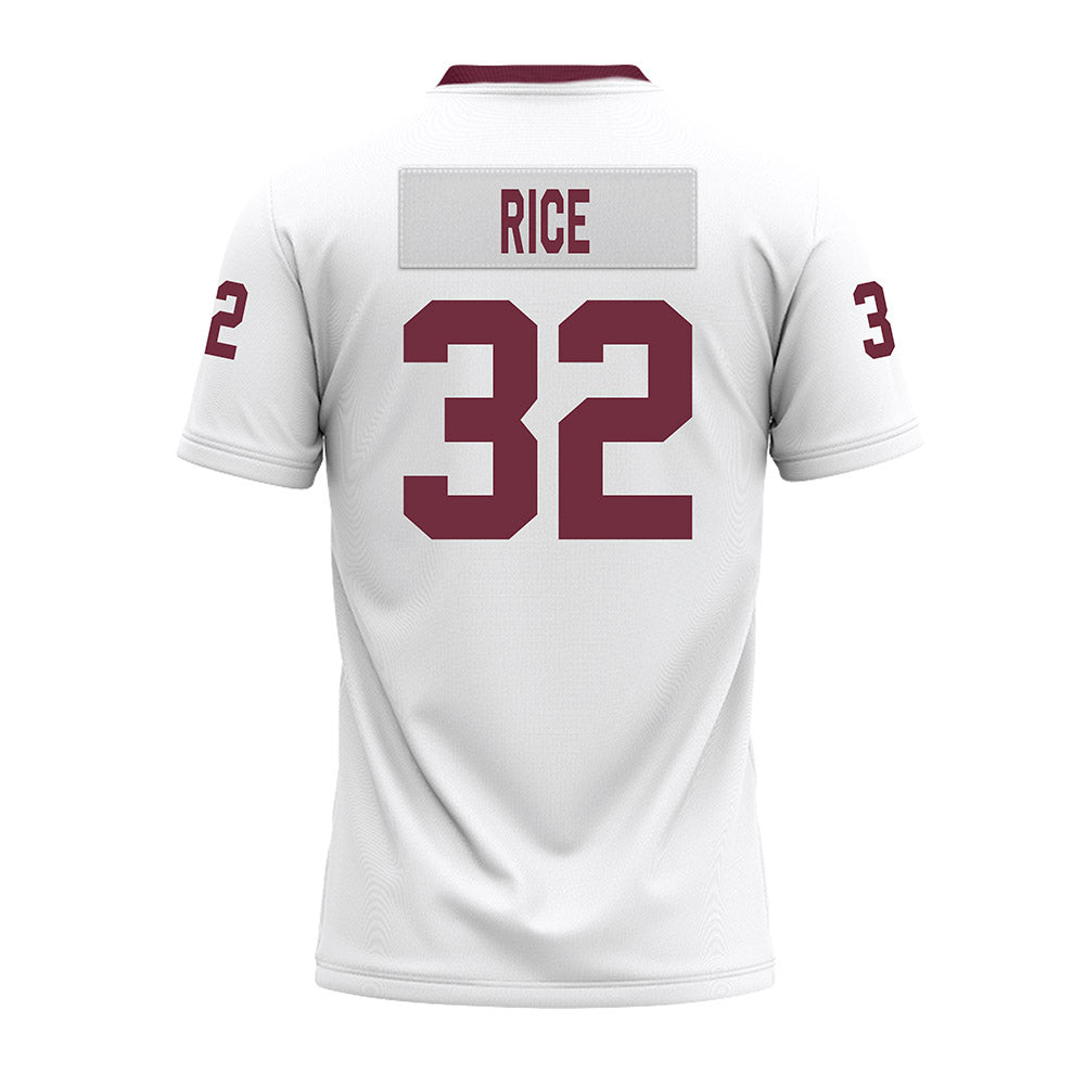 Mississippi State - NCAA Football : AJ Rice - White Premium Football Jersey-1