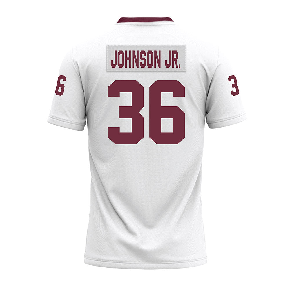 Mississippi State - NCAA Football : Terrell Johnson Jr. - White Premium Football Jersey-1