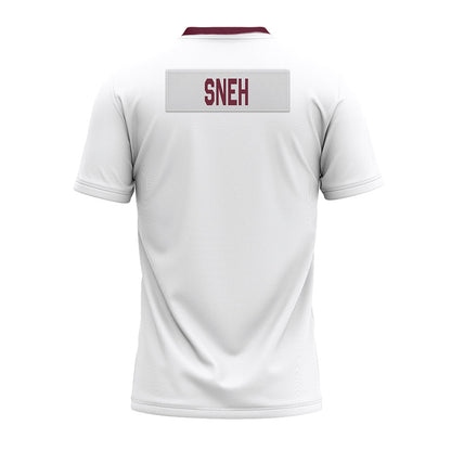 Mississippi State - NCAA Football : Brandon Sneh - White Premium Football Jersey-1