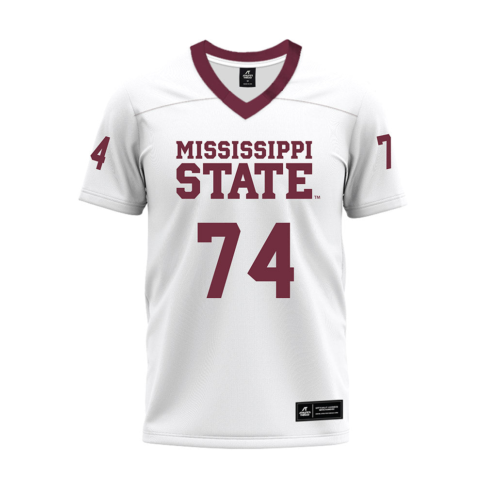 Mississippi State - NCAA Football : Kison Shepard - White Premium Football Jersey-0