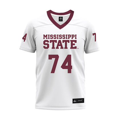 Mississippi State - NCAA Football : Kison Shepard - White Premium Football Jersey-0