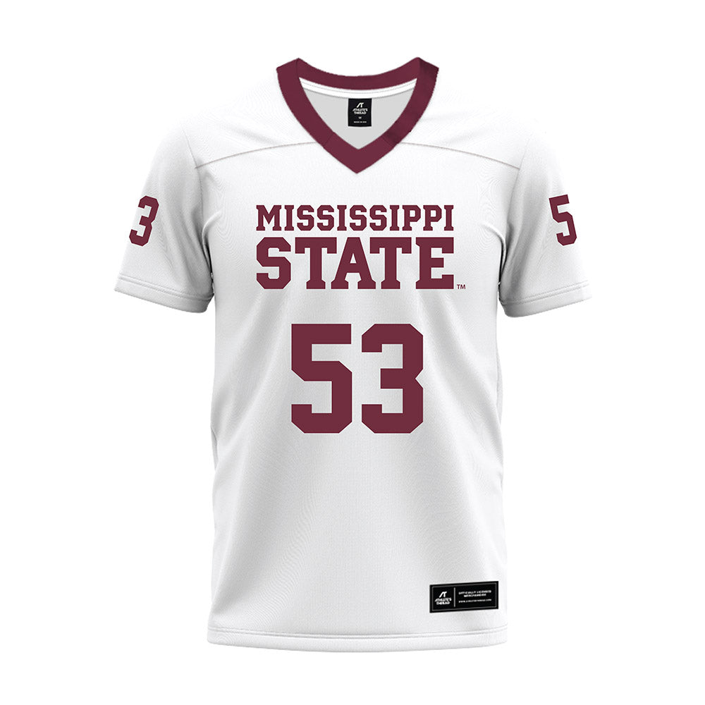 Mississippi State - NCAA Football : Dylan Steen - White Premium Football Jersey-0