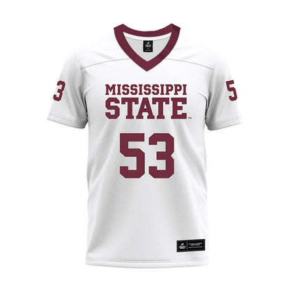 Mississippi State - NCAA Football : Dylan Steen - White Premium Football Jersey-0