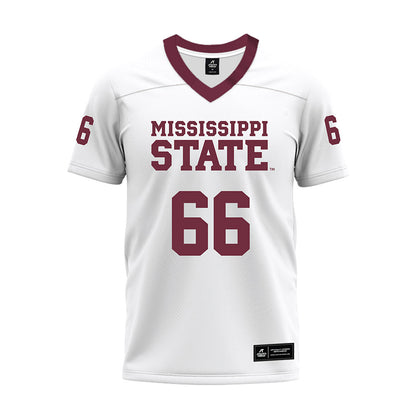 Mississippi State - NCAA Football : Jaelyne Matthews - White Premium Football Jersey-0