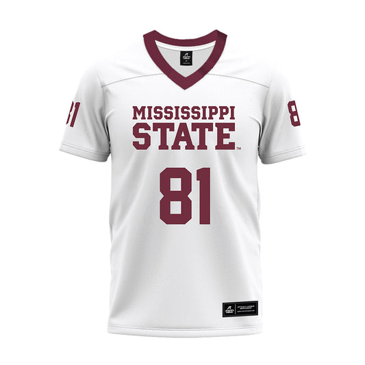Mississippi State - NCAA Football : Zion Crumpton - White Premium Football Jersey-0