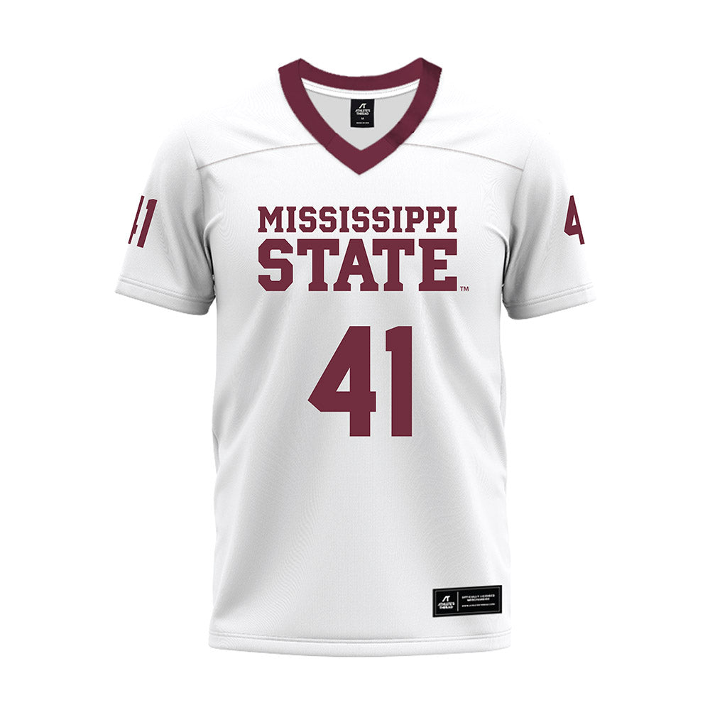 Mississippi State - NCAA Football : Tyshun Willis - White Premium Football Jersey-0