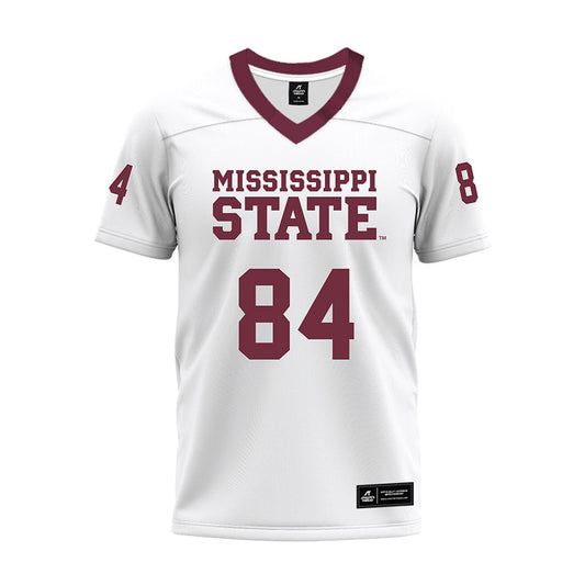 Mississippi State - NCAA Football : Adam Land - White Premium Football Jersey-0