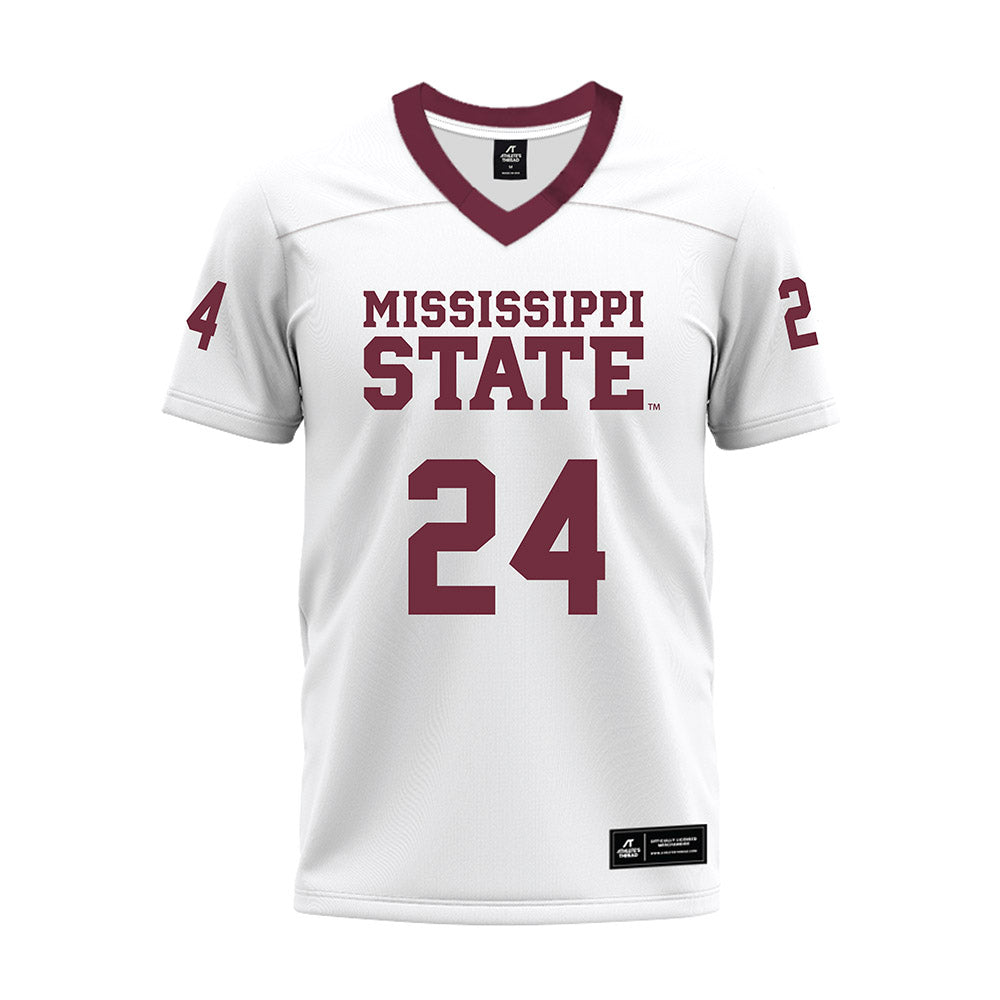 Mississippi State - NCAA Football : Fluff Bothwell - White Premium Football Jersey-0