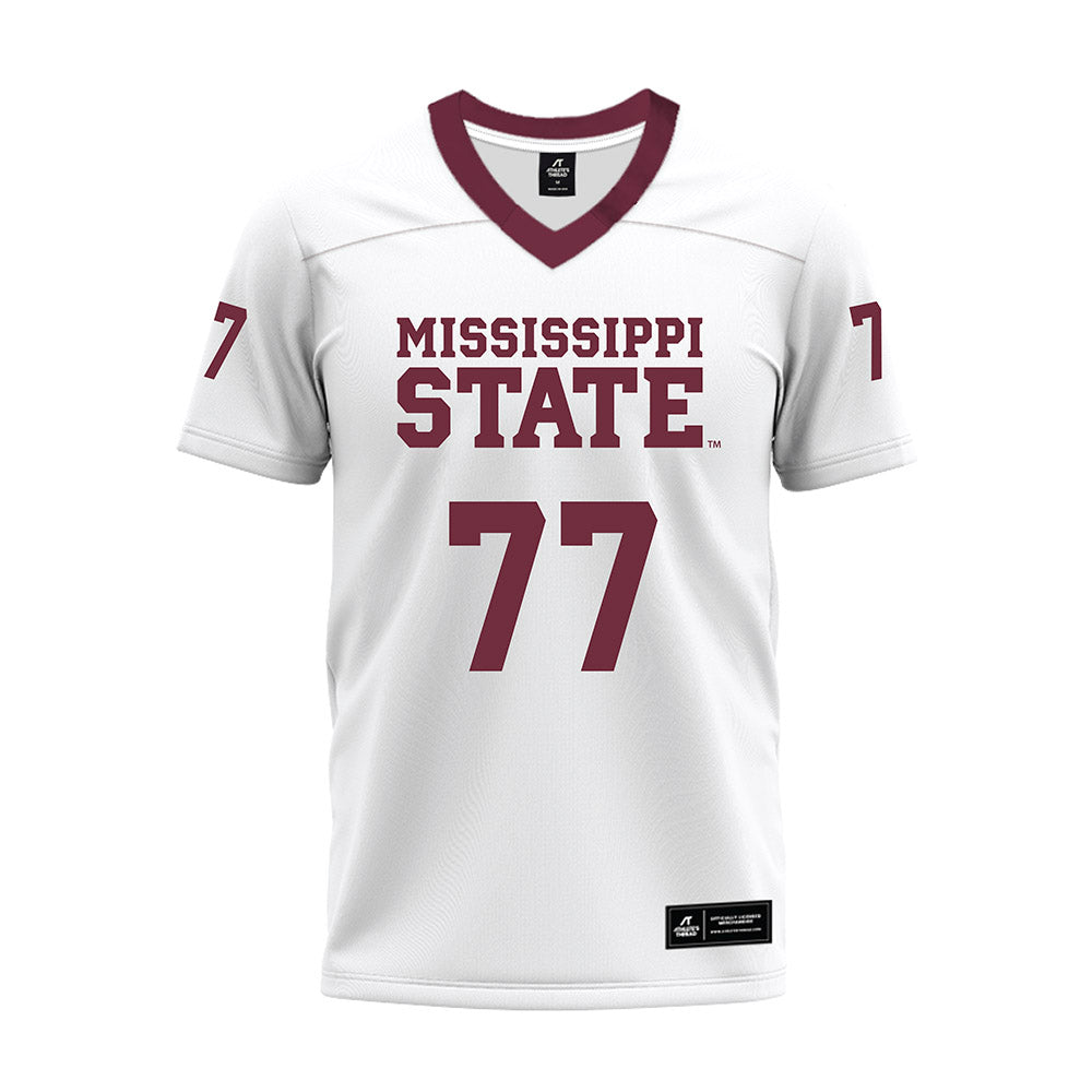 Mississippi State - NCAA Football : Tyler Lockhart - White Premium Football Jersey-0