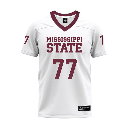 Mississippi State - NCAA Football : Tyler Lockhart - White Premium Football Jersey-0