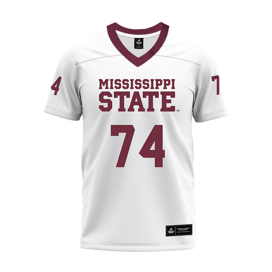 Mississippi State - NCAA Football : Kison Shepard - White Premium Football Jersey-0