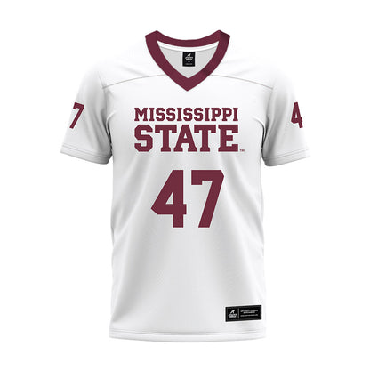 Mississippi State - NCAA Football : William Wilkinson - White Premium Football Jersey-0