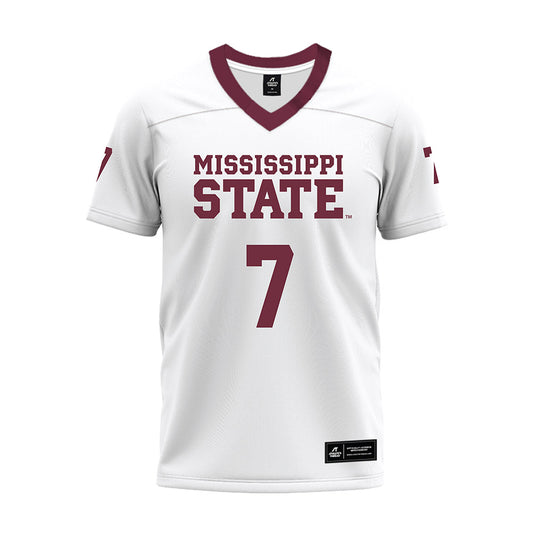 Mississippi State - NCAA Football : Zakari Tillman - White Premium Football Jersey-0
