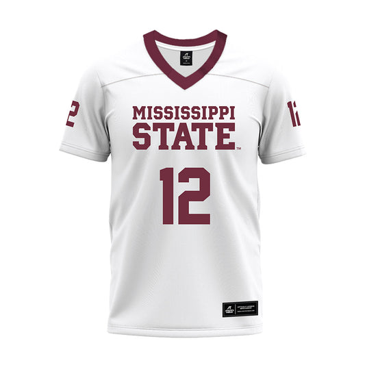 Mississippi State - NCAA Football : Jabryis Stewart - White Premium Football Jersey-0