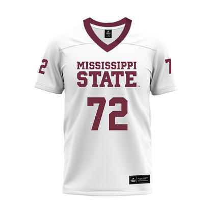 Mississippi State - NCAA Football : Canon Boone - White Premium Football Jersey-0