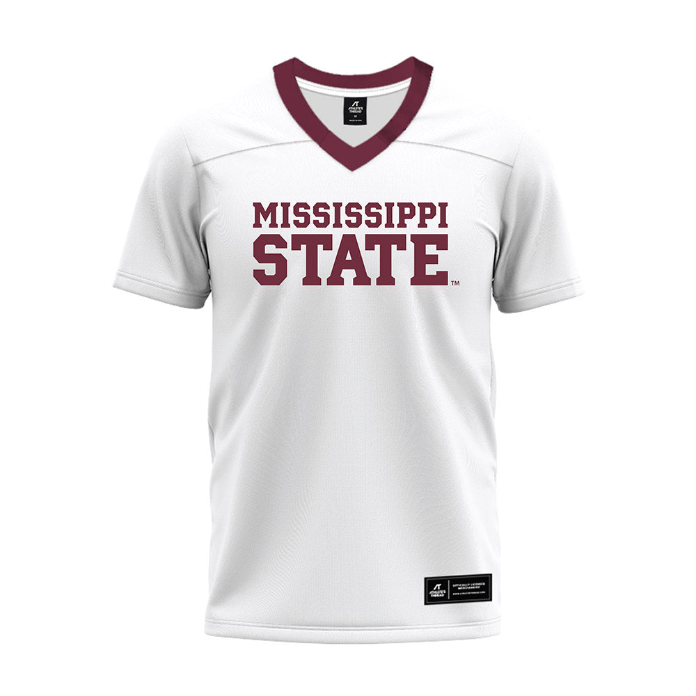 Mississippi State - NCAA Football : Dealyn Evans - White Premium Football Jersey-0