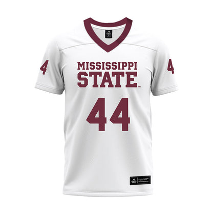 Mississippi State - NCAA Football : Gavin Holman - White Premium Football Jersey-0