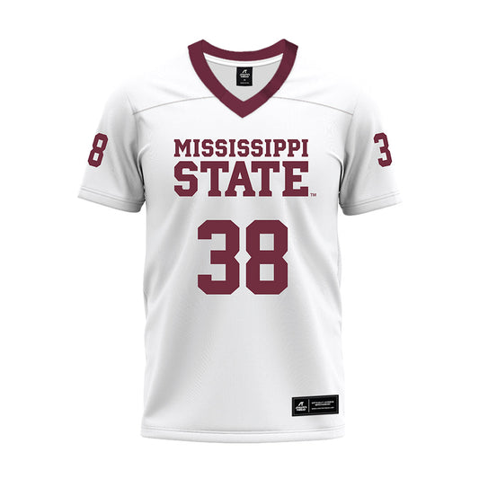Mississippi State - NCAA Football : Jaylen Aborom - White Premium Football Jersey-0
