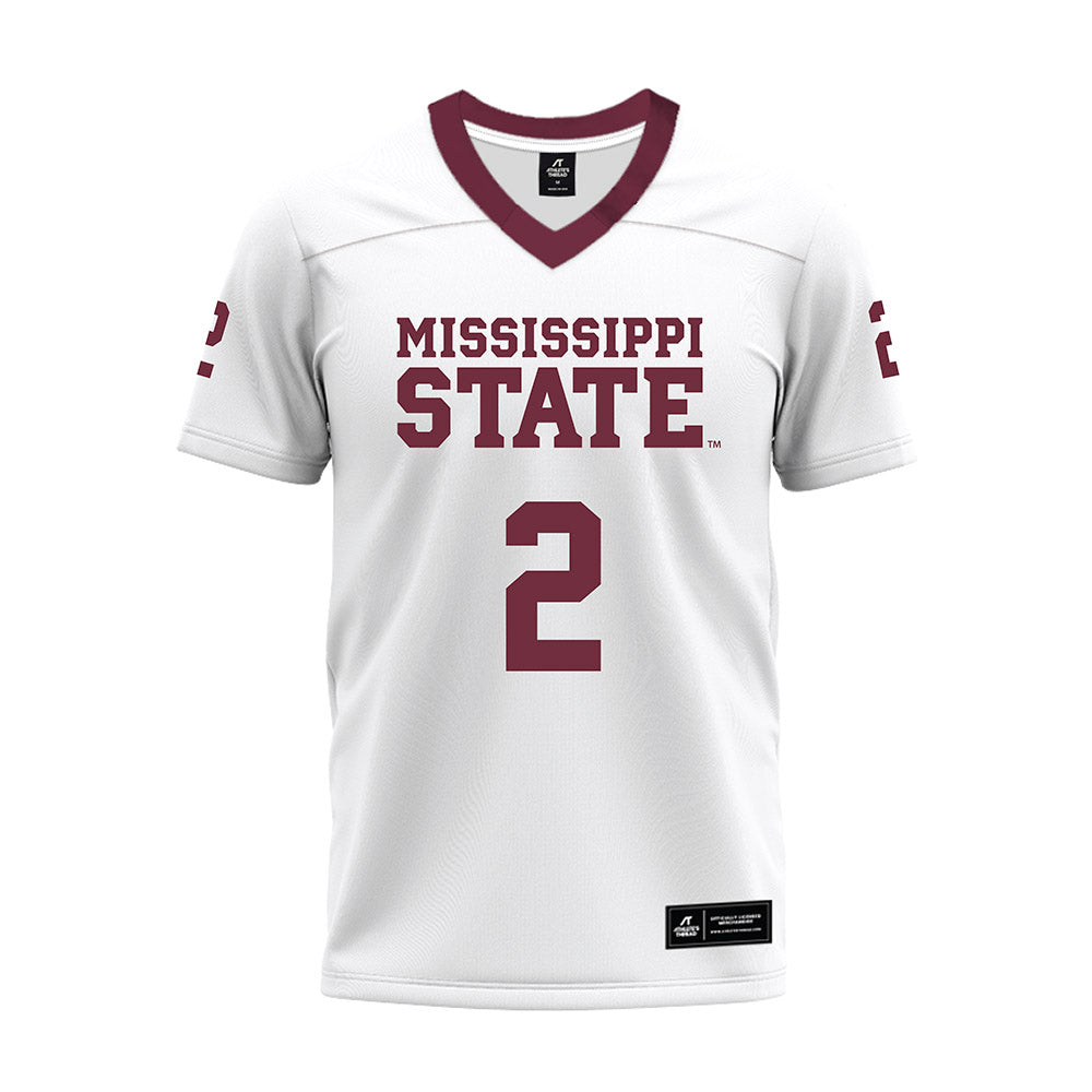 Mississippi State - NCAA Football : Isaac Smith - White Premium Football Jersey-0