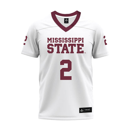 Mississippi State - NCAA Football : Isaac Smith - White Premium Football Jersey-0