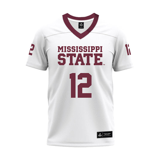 Mississippi State - NCAA Football : Jabryis Stewart - White Premium Football Jersey-0