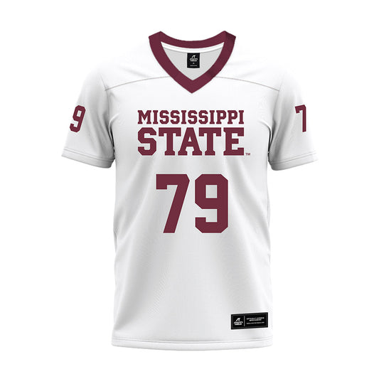 Mississippi State - NCAA Football : Dalton Toothman - White Premium Football Jersey-0