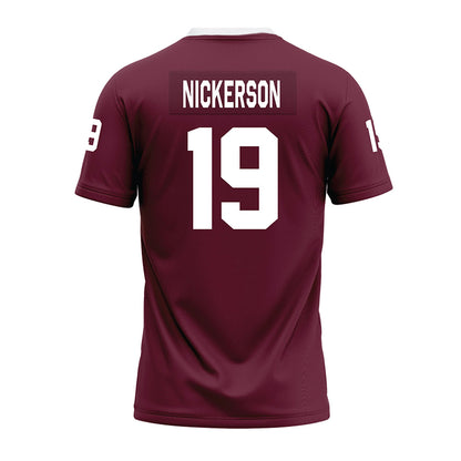 Mississippi State - NCAA Football : Micah Nickerson - Maroon Premium Football Jersey-1